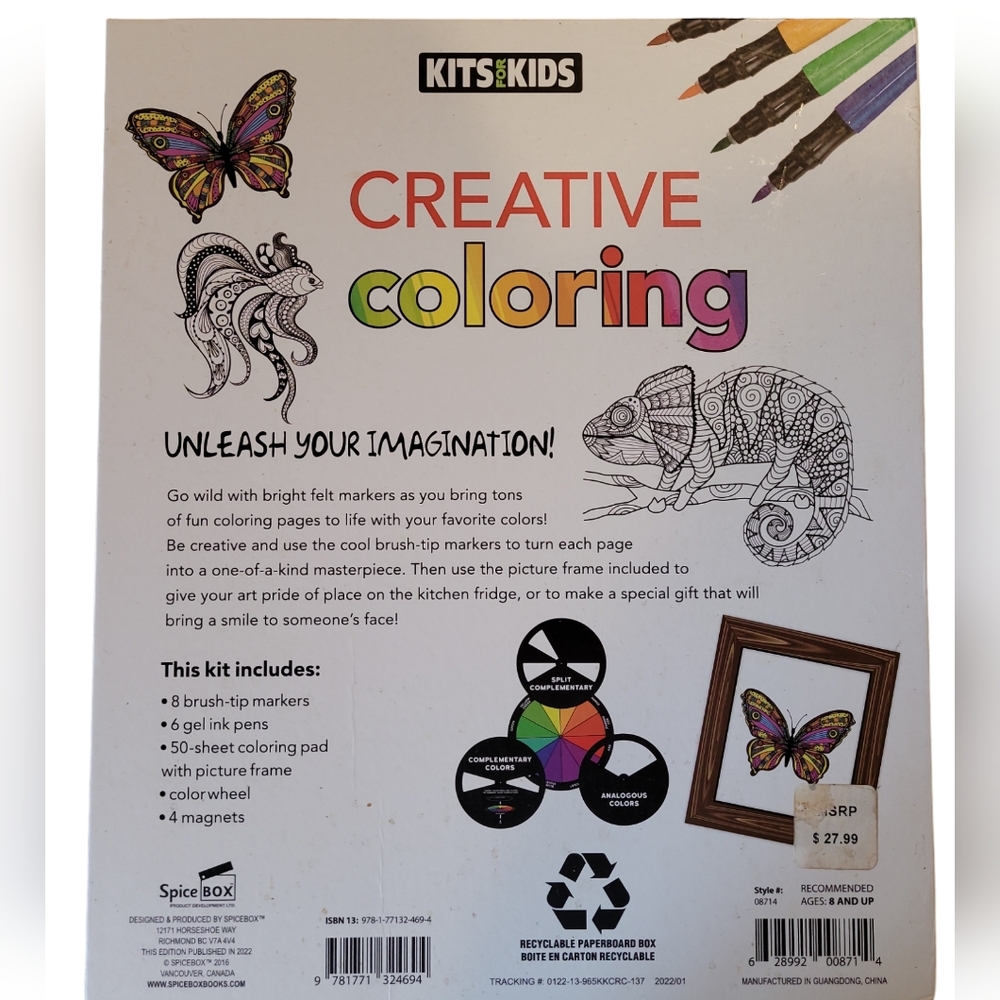 Creative Coloring Book NEW - Picture 2 of 4